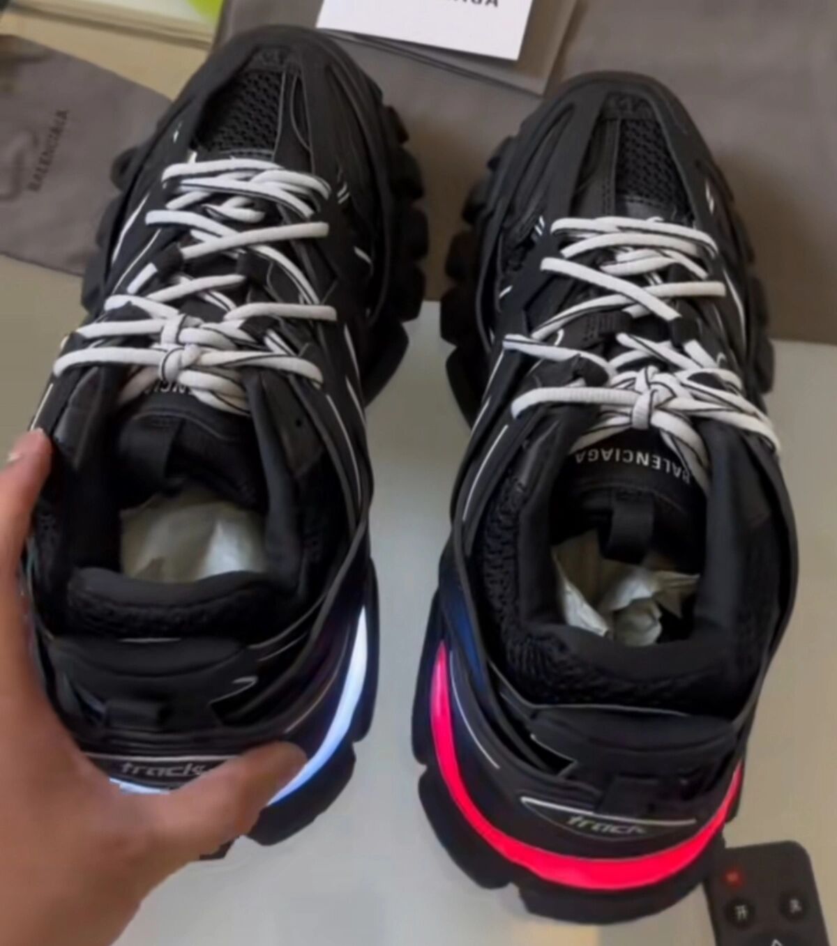 Balenciaga Track Led Black And White 542023 W1GB1 2045 review Savannah 00