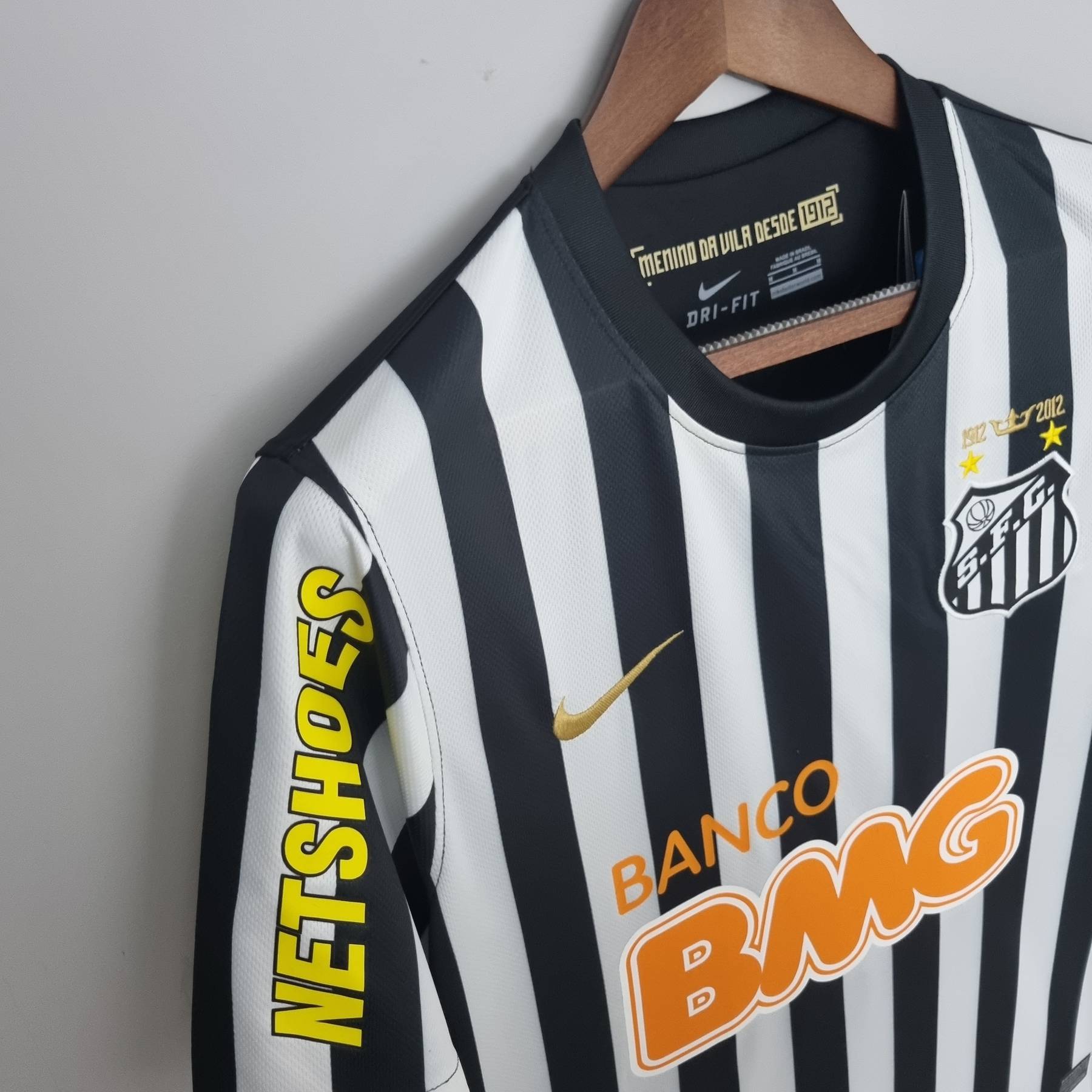 Camisa de futebol Retro Santos 2012/2013 camiseta 3