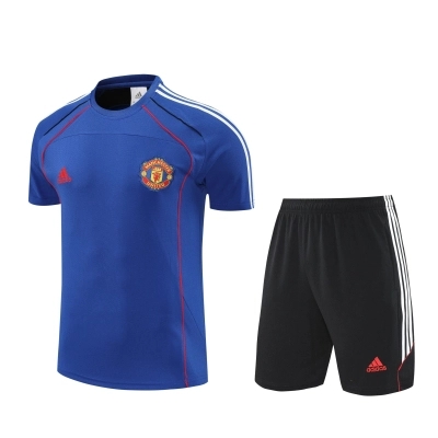 Conjunto de Treinamento de Manchester United Temporada 2025/2026 Azul 01