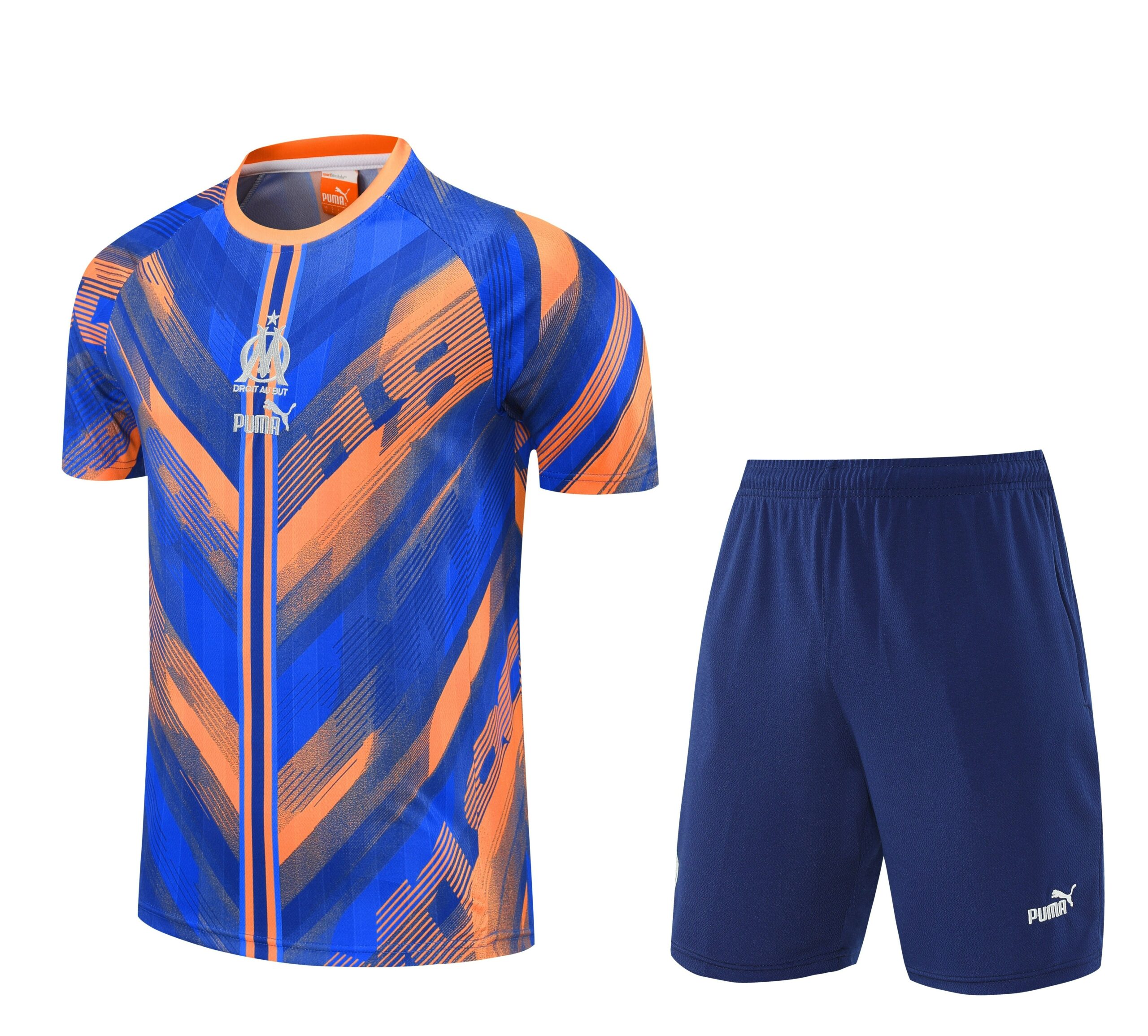 Conjunto de Treinamento de Marselha Temporada 2025/2026 Laranja-Azul