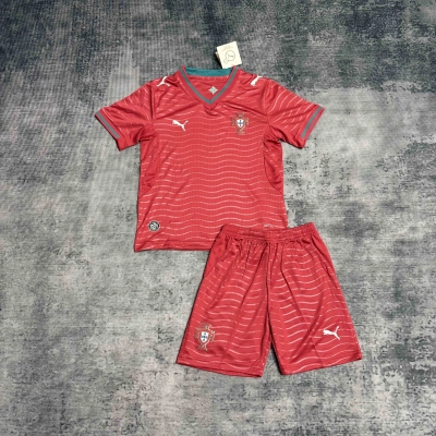 2026/2027 Camisa  Portugal Camiseta 1 Infantil  02