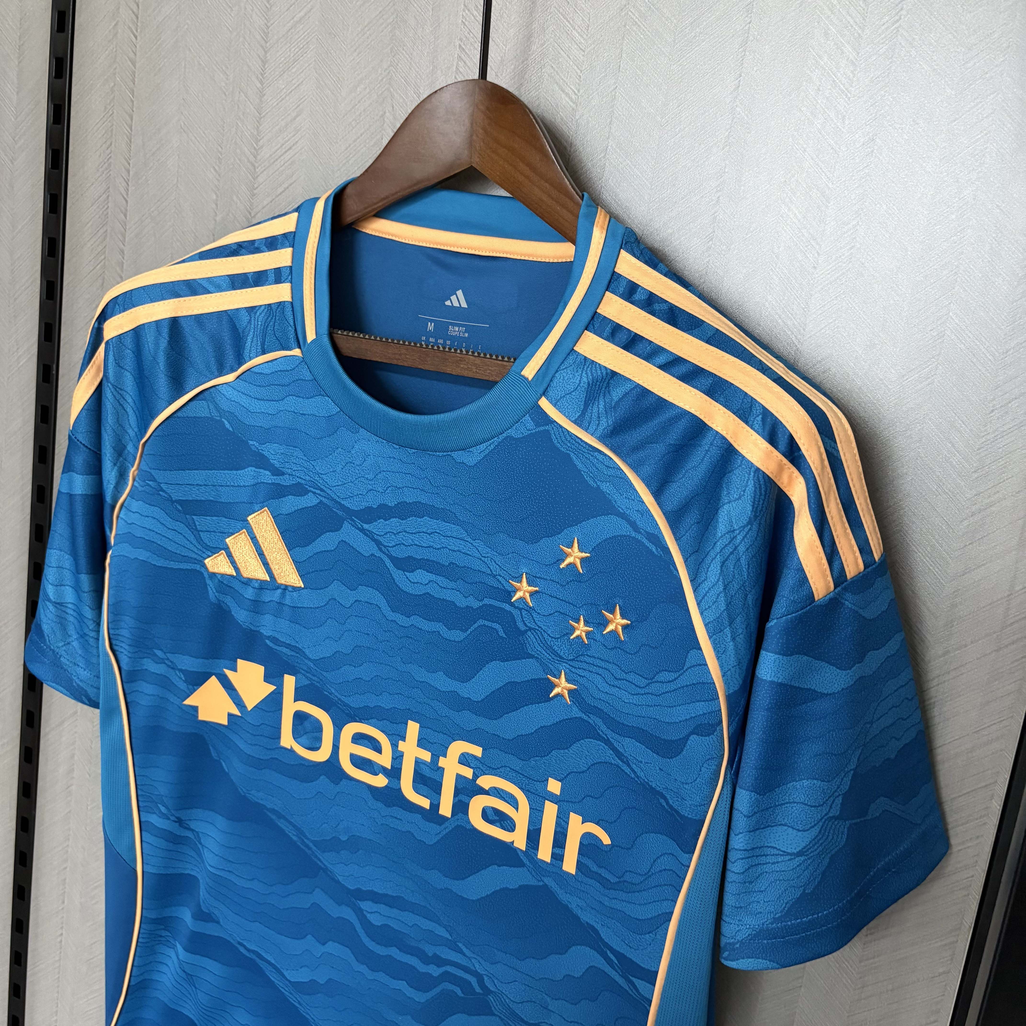 25/26 Cruzeiro Camisa de futebol camiseta 3 Torcedor