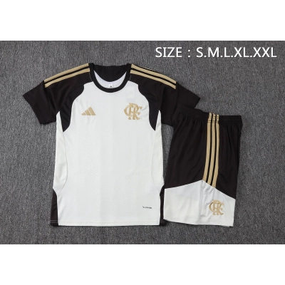 2026/2027 Flamengo Camisa de futebol Treino KIT Apricot  02