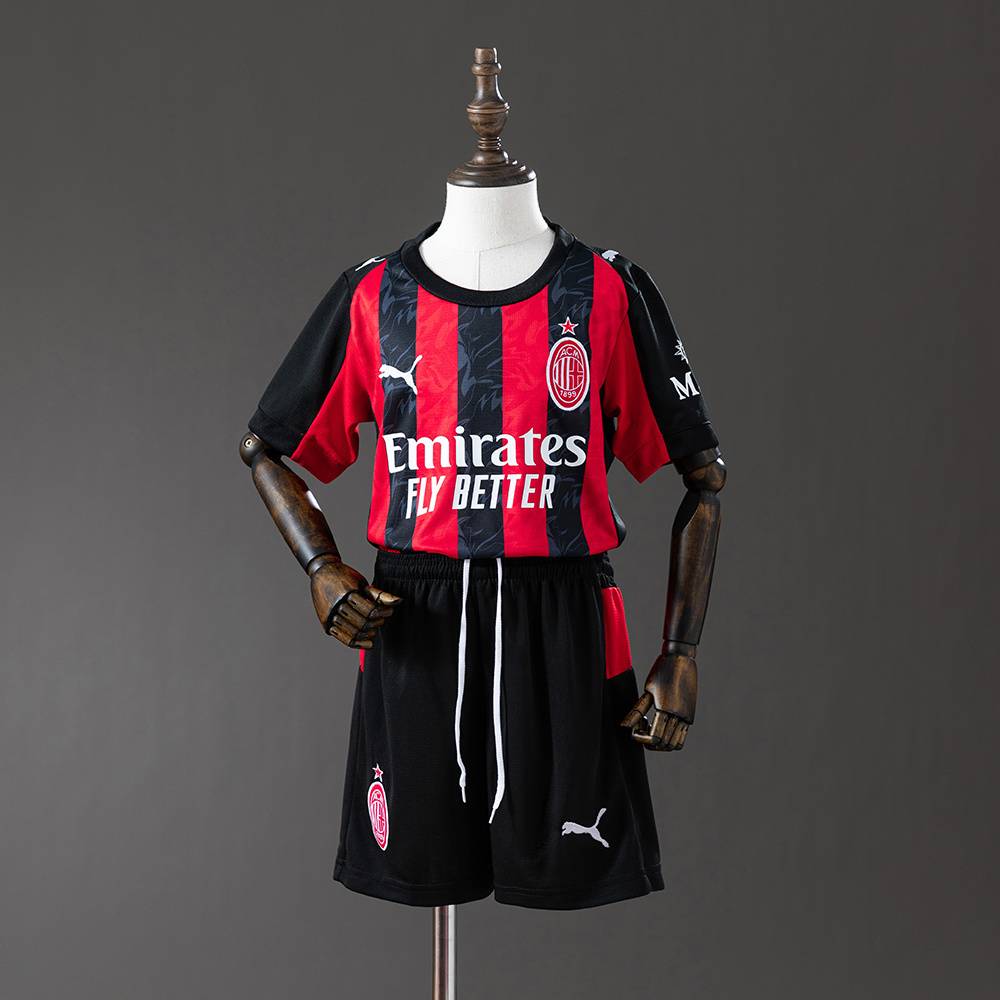 2025/2026 Camisa AC Milan Home Infantil