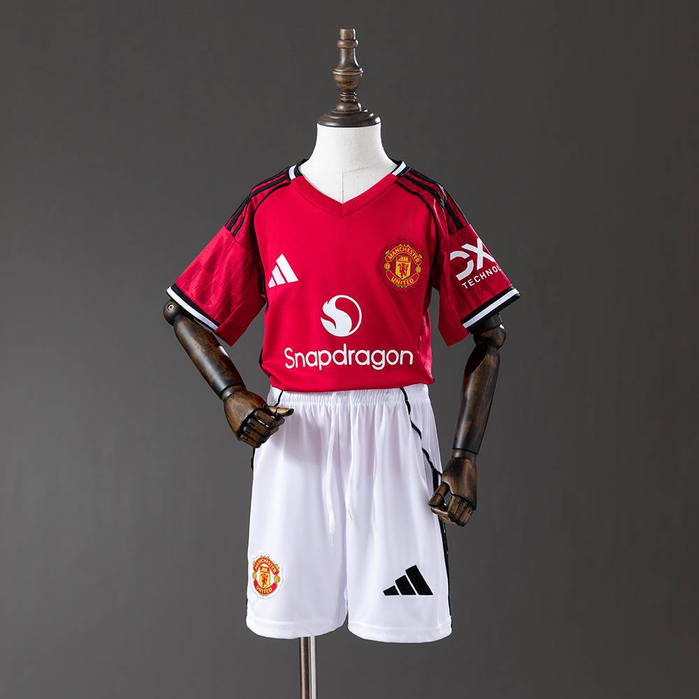 2025/2026 Camisa Manchester United Home Infantil
