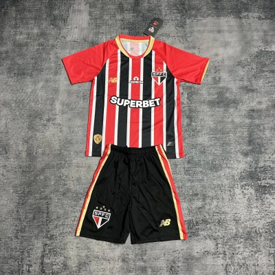 2025/2026 Camisa São Paulo Camiseta 2 Infantil 02