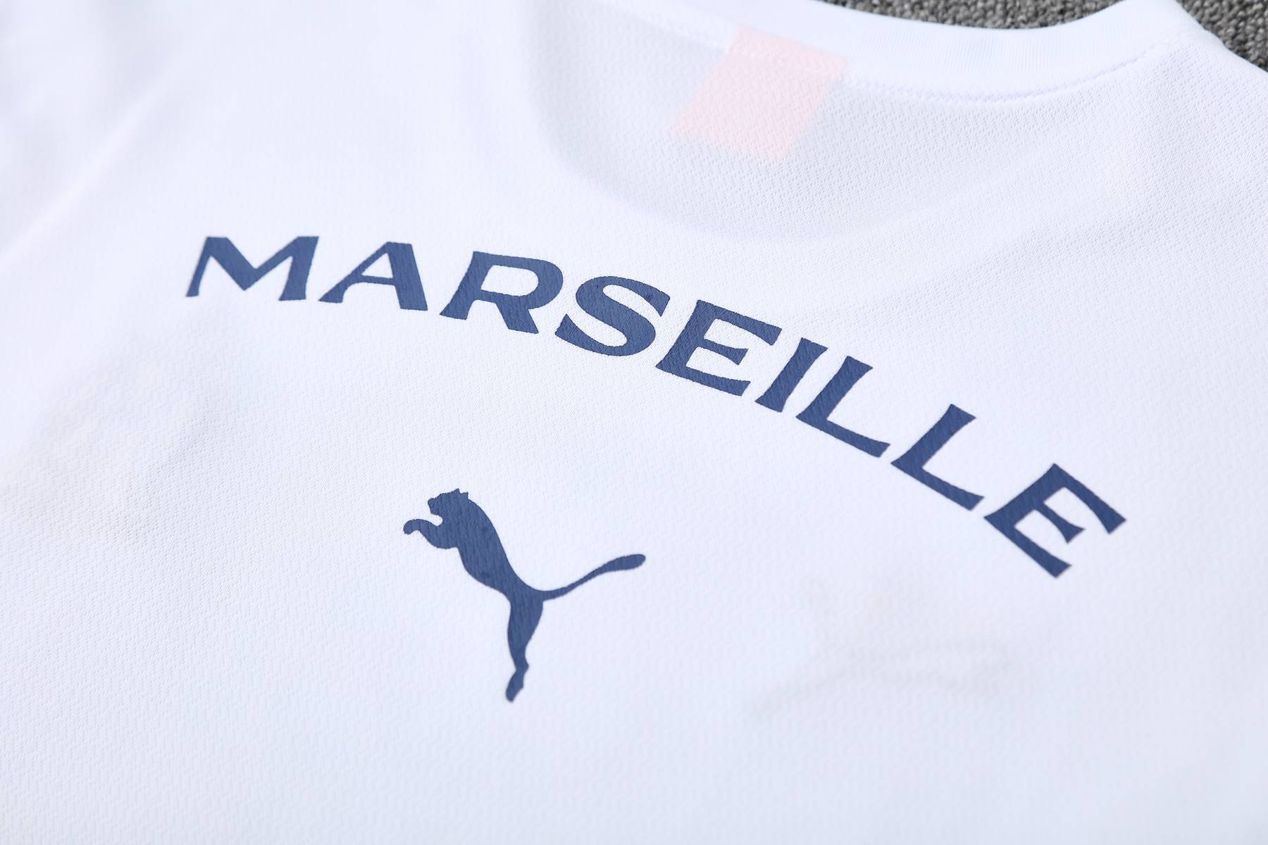 Marselha 2025-2026 Kit de treinamento da temporada branco