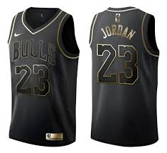 Chicago Bulls Camiseta Michael Jordan nº 23  Currypreto dourado
