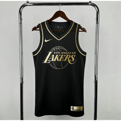 Los Angeles Lakers Camiseta Kobe Bryant nº 24  Currypreto dourado 02