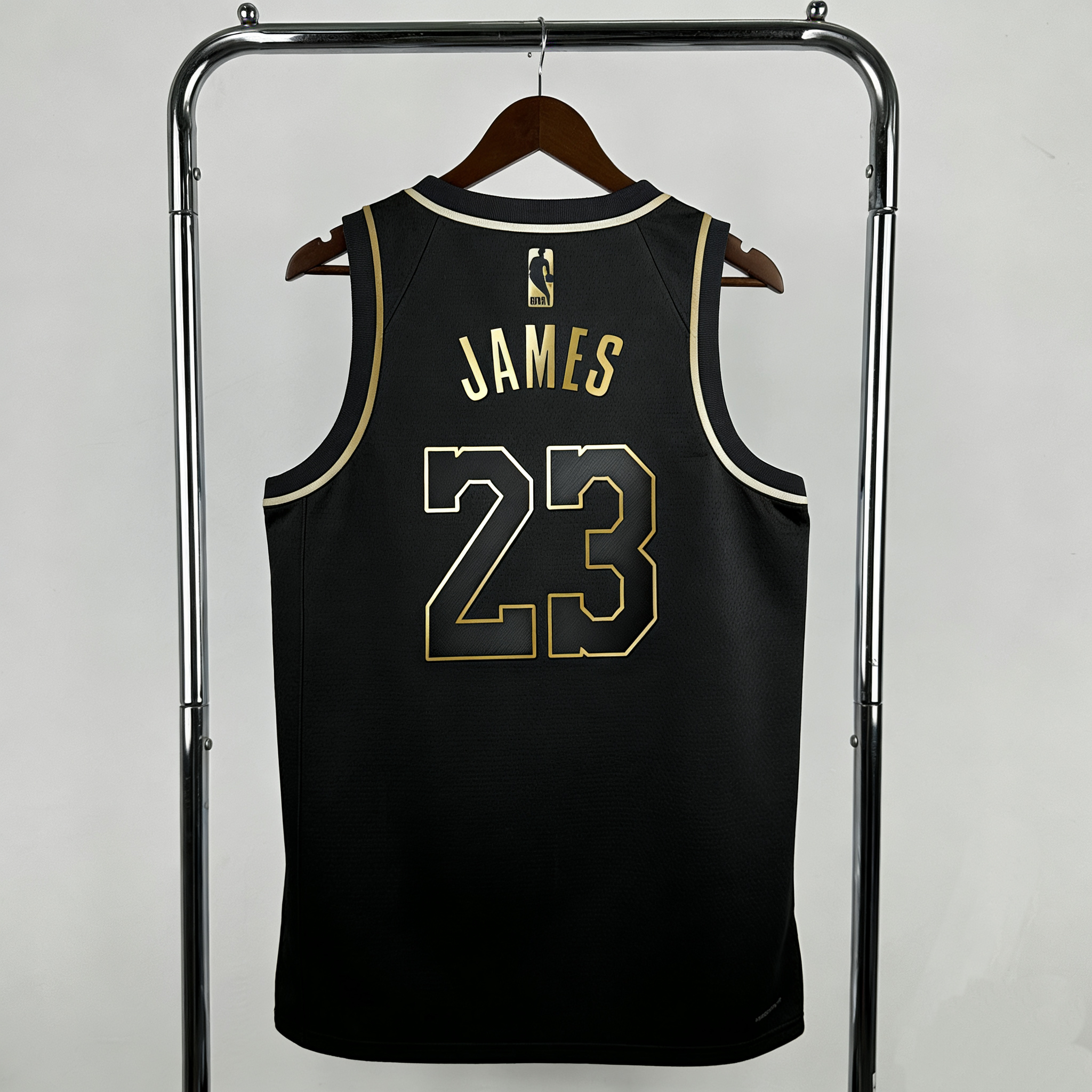 Los Angeles Lakers Camiseta LeBron James nº 23  Currypreto dourado