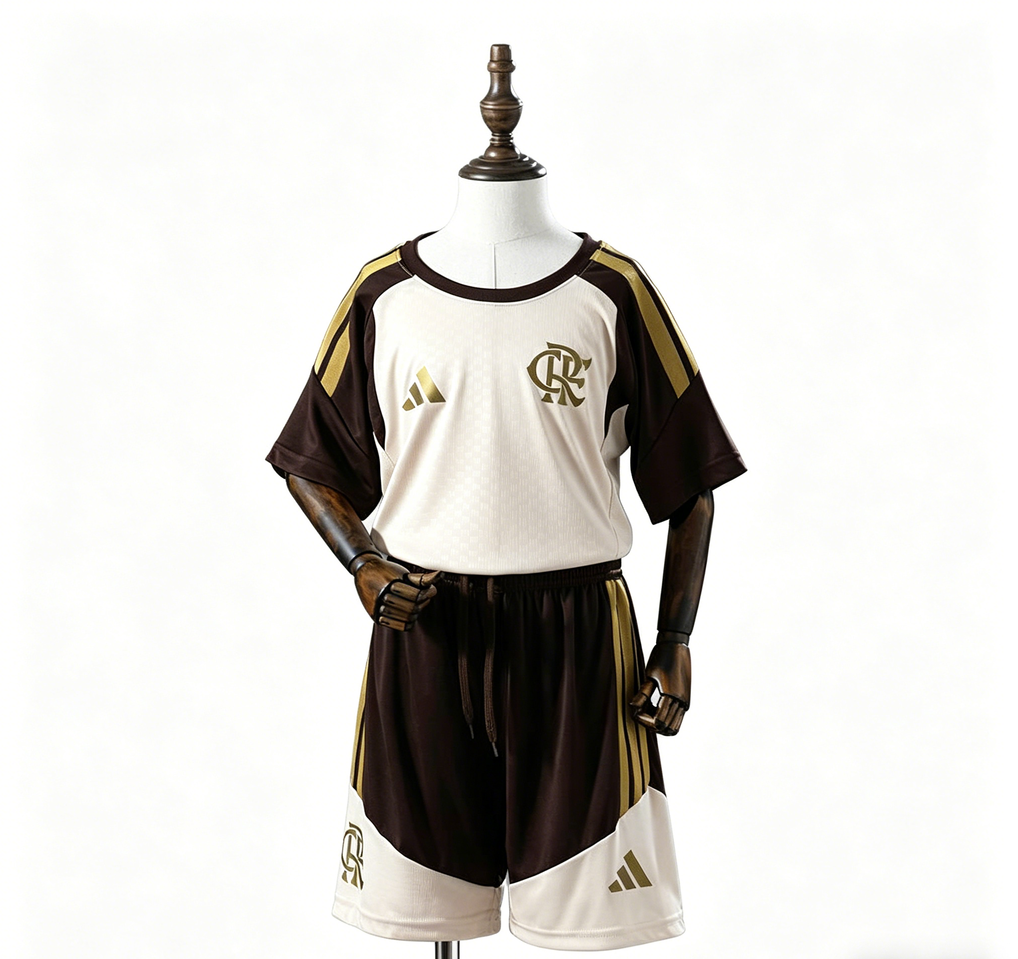 2026/2027 Camisa Flamengo Arroz Branco Treino Infantil