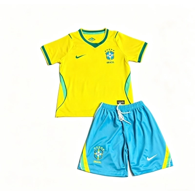 2026/2027 World Cup Camisa Brazil camiseta 1 Infantil 01