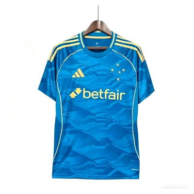 25/26 Cruzeiro Camisa de futebol camiseta 3 Torcedor 01