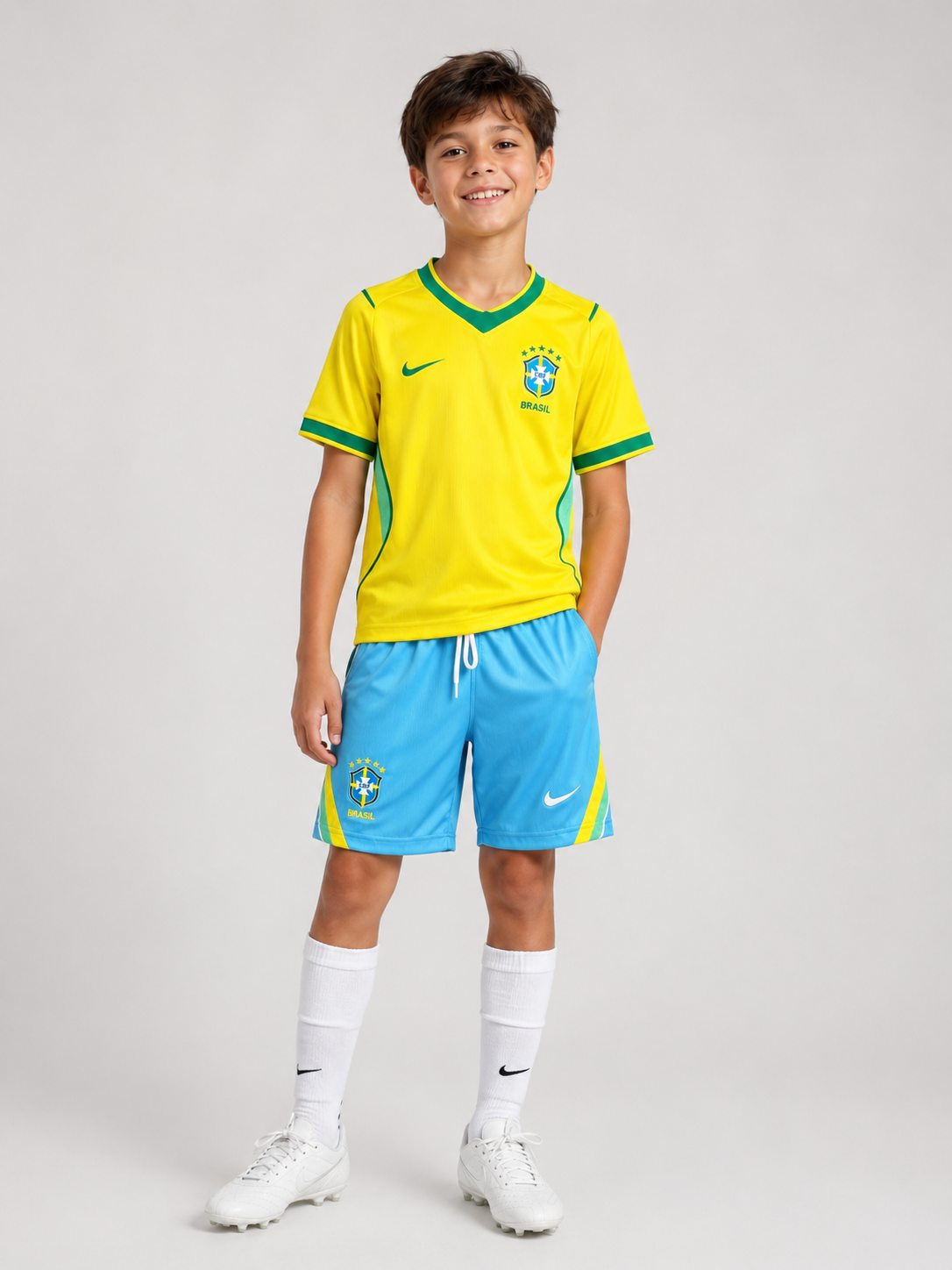 2026/2027 Copa Do Mundo Camisa Brazil camiseta 1 Infantil