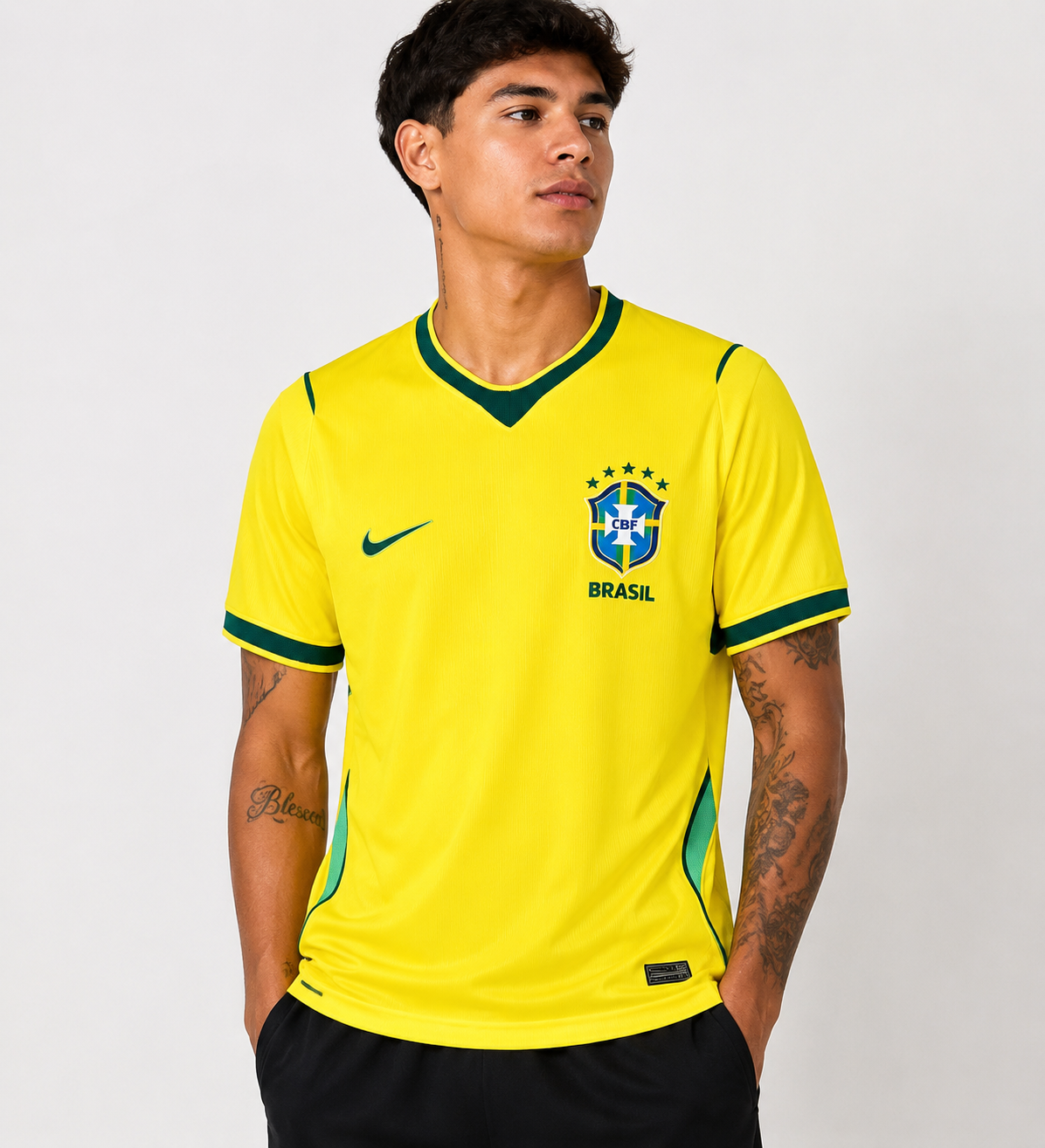2026/2027 Copa Do Mundo Camisa Brazil Camiseta 1 Torcedor Amarela
