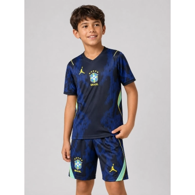 2026/2027 Copa Do Mundo Camisa Brazil camiseta 2 Infantil 01