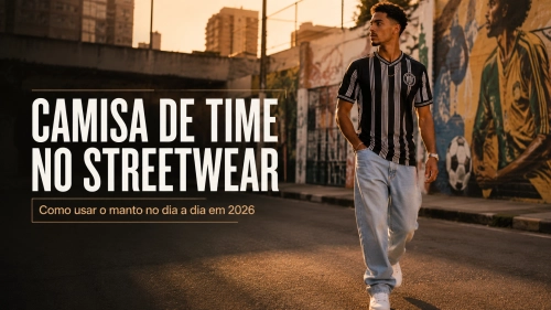 Camisa de futebol no streetwear: como usar o manto no dia a dia em 2026