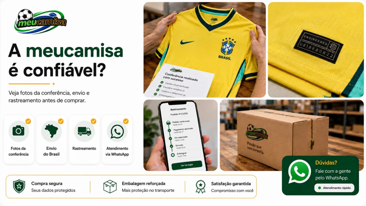 A meucamisa é confiável? Veja como funciona nossa produção, conferência, envio e rastreamento