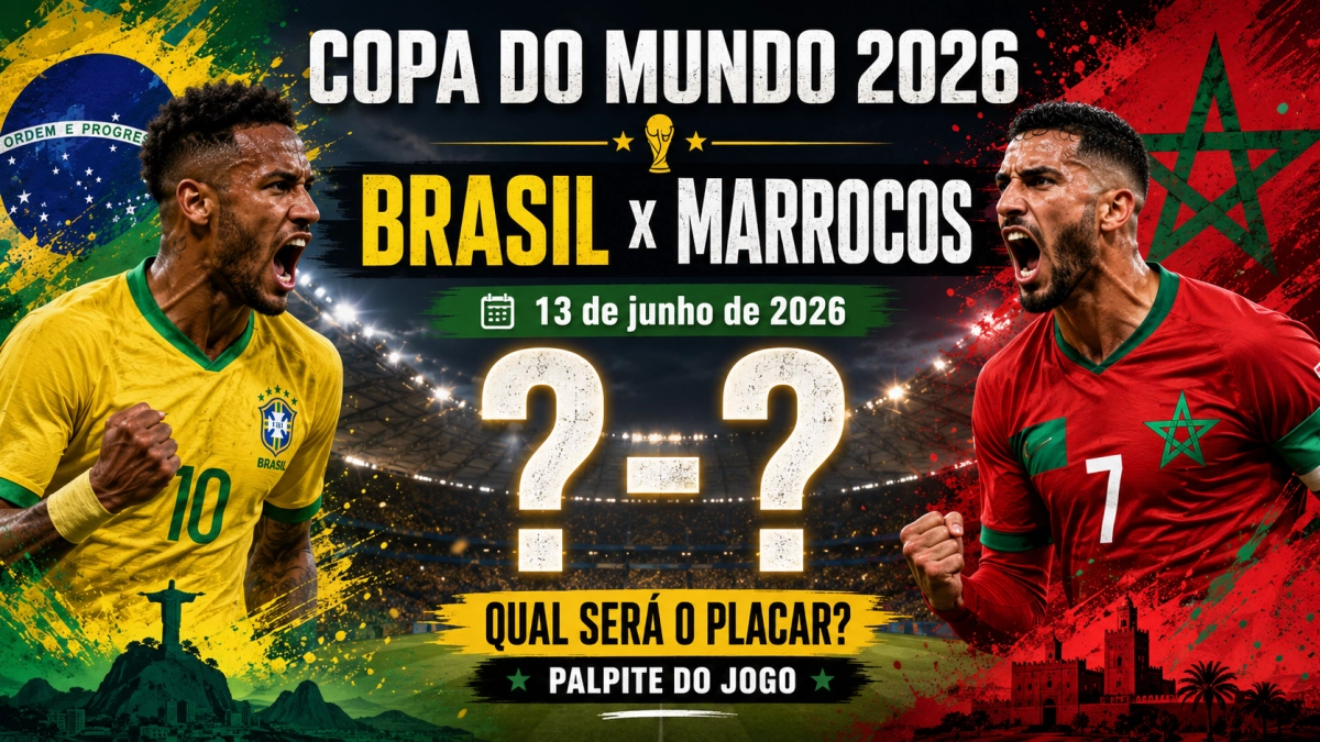 Quem tem mais chances de vitória no confronto entre Brasil e Marrocos na Copa do Mundo de 2026?
