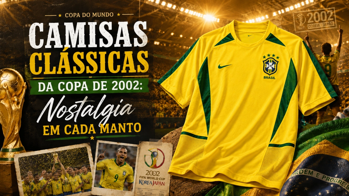 Camisas Clássicas da Copa de 2002: Nostalgia em Cada Manto