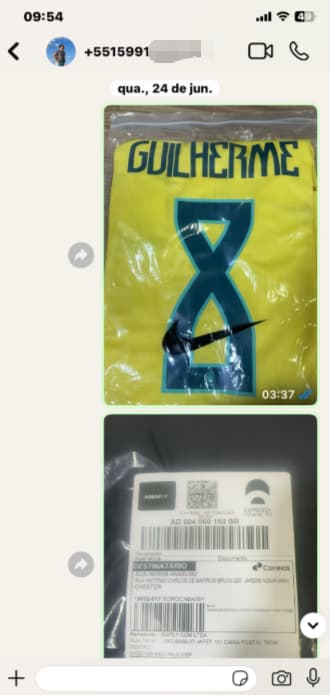 Feedback de cliente pelo WhatsApp