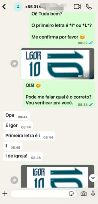 Feedback de cliente pelo WhatsApp