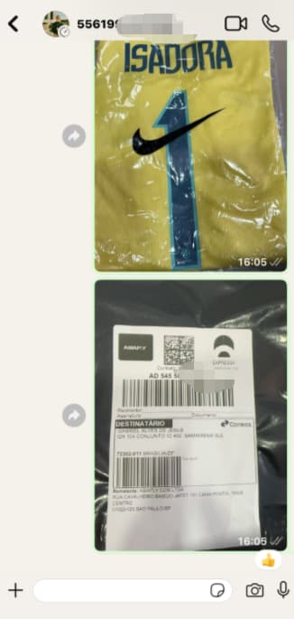 Feedback de cliente pelo WhatsApp
