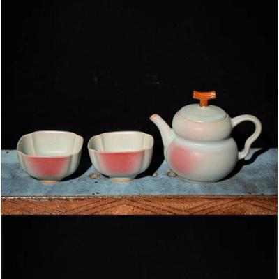 天青色茶具套装 01