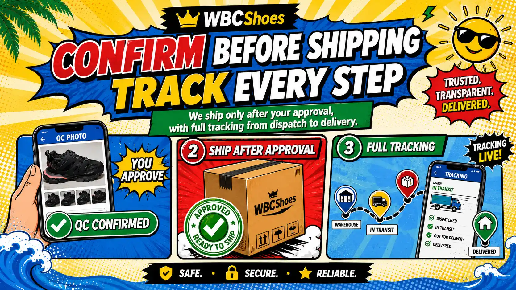 WBCShoes package tracking available throughout delivery