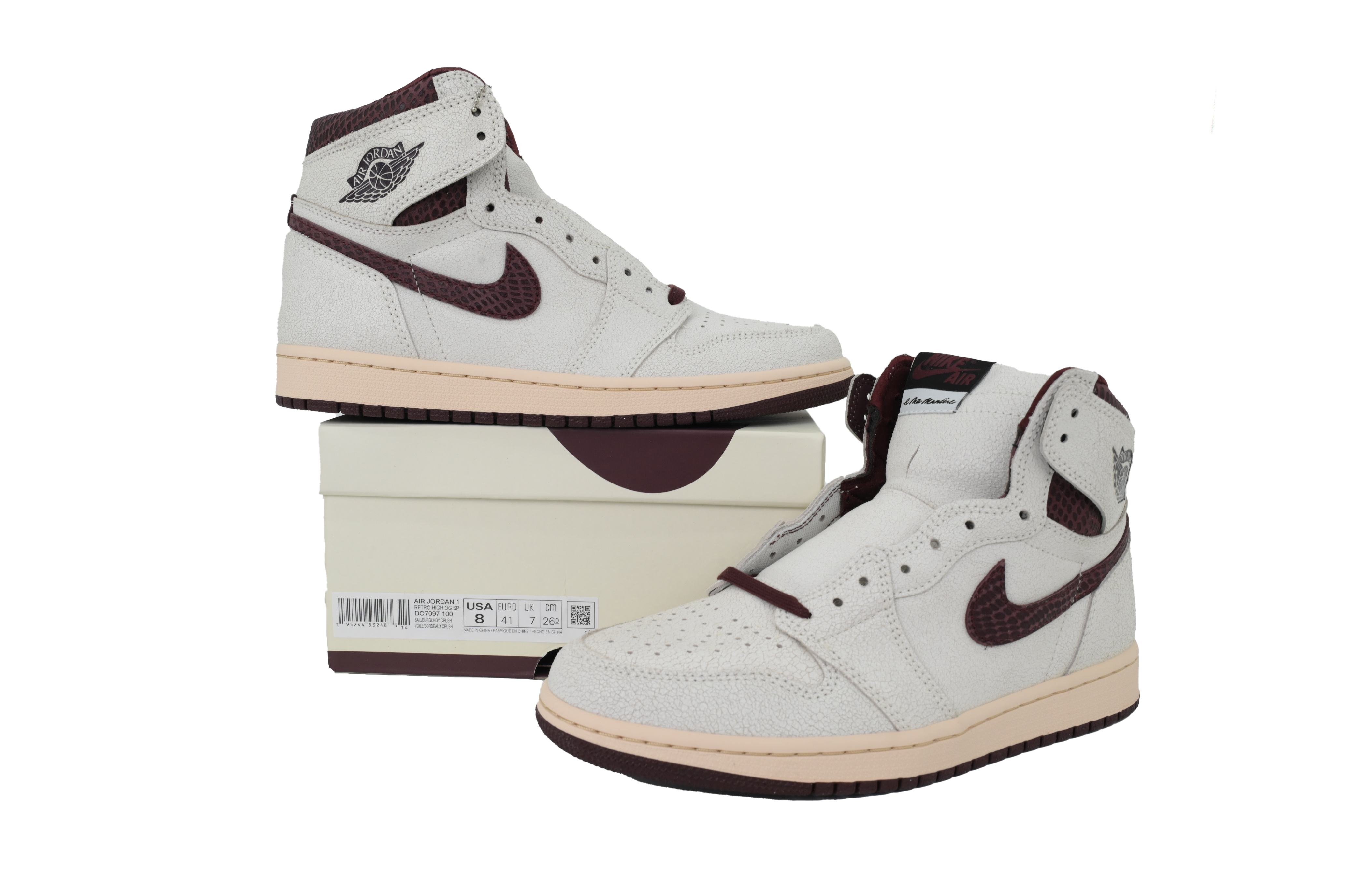 Air Jordan 1 High OG Grey Brown Snake Pattern DO7097-100