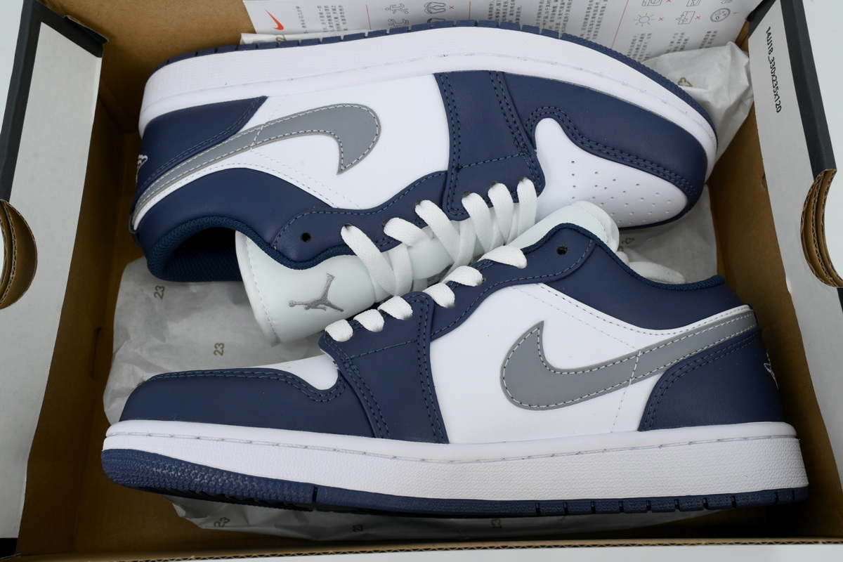 Air Jordan 1 Low 'Midnight Navy' 553558-141