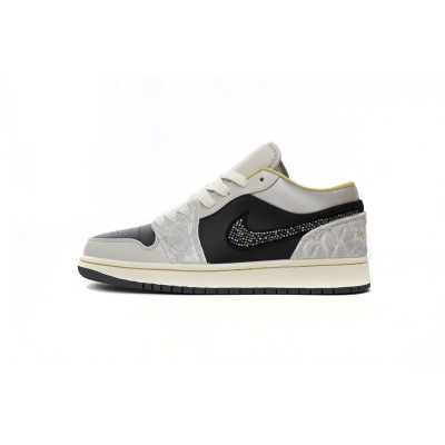 Air Jordan 1 Low Black Grey Silk DV1762-001 02