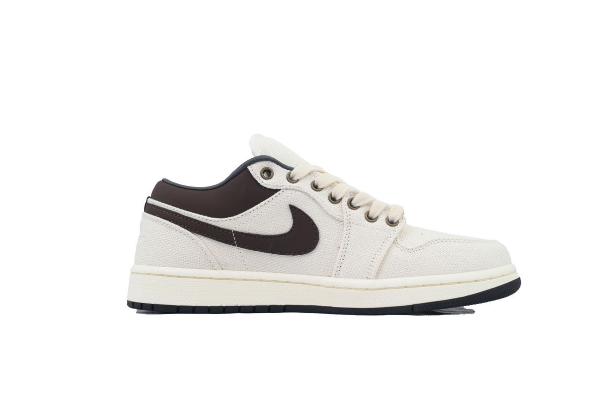 Air Jordan 1 Low Premium 'Ivory Baroque Brown' IB8058-110