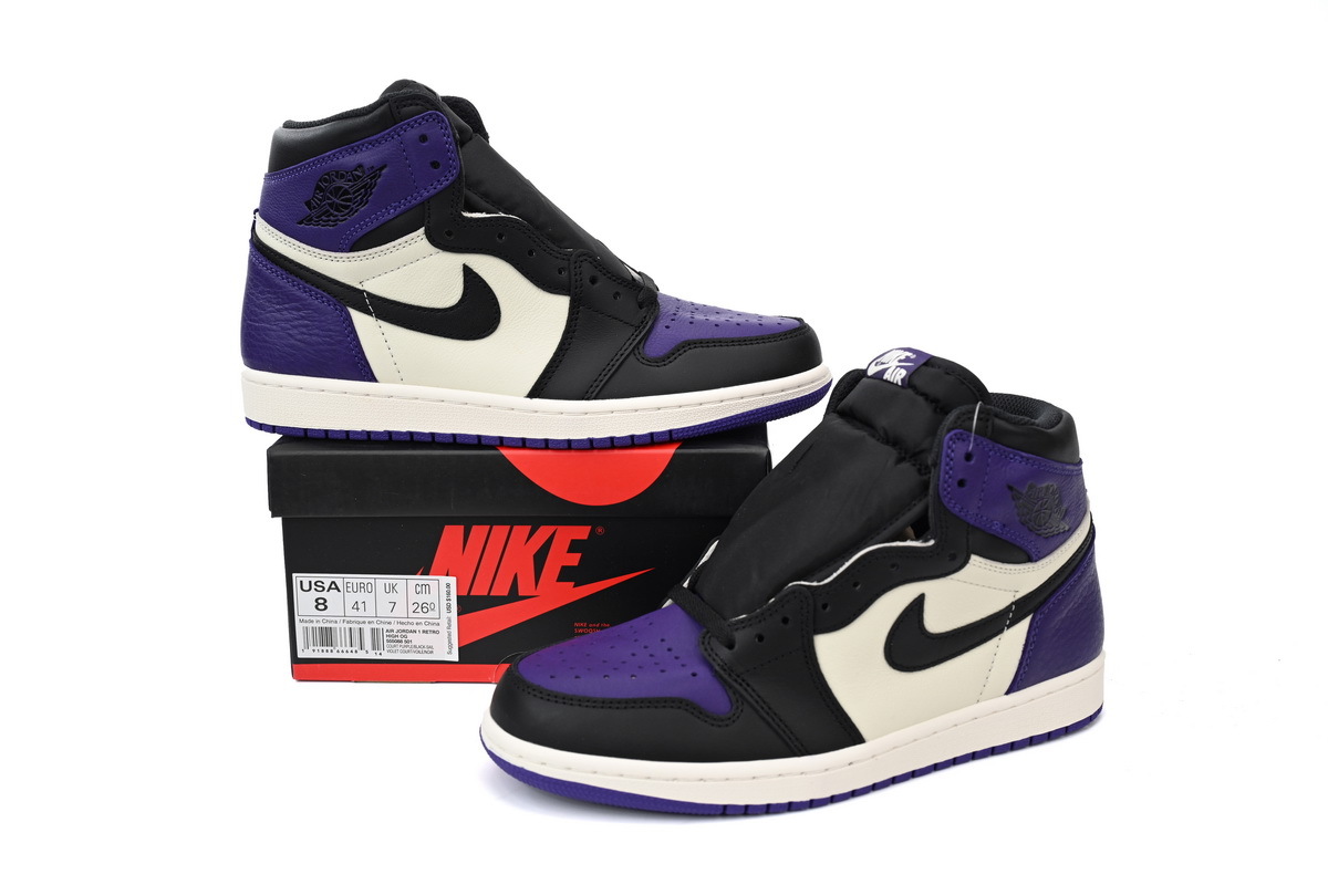 Air Jordan 1 OG Hi Retro'Court Purple' 555088-501