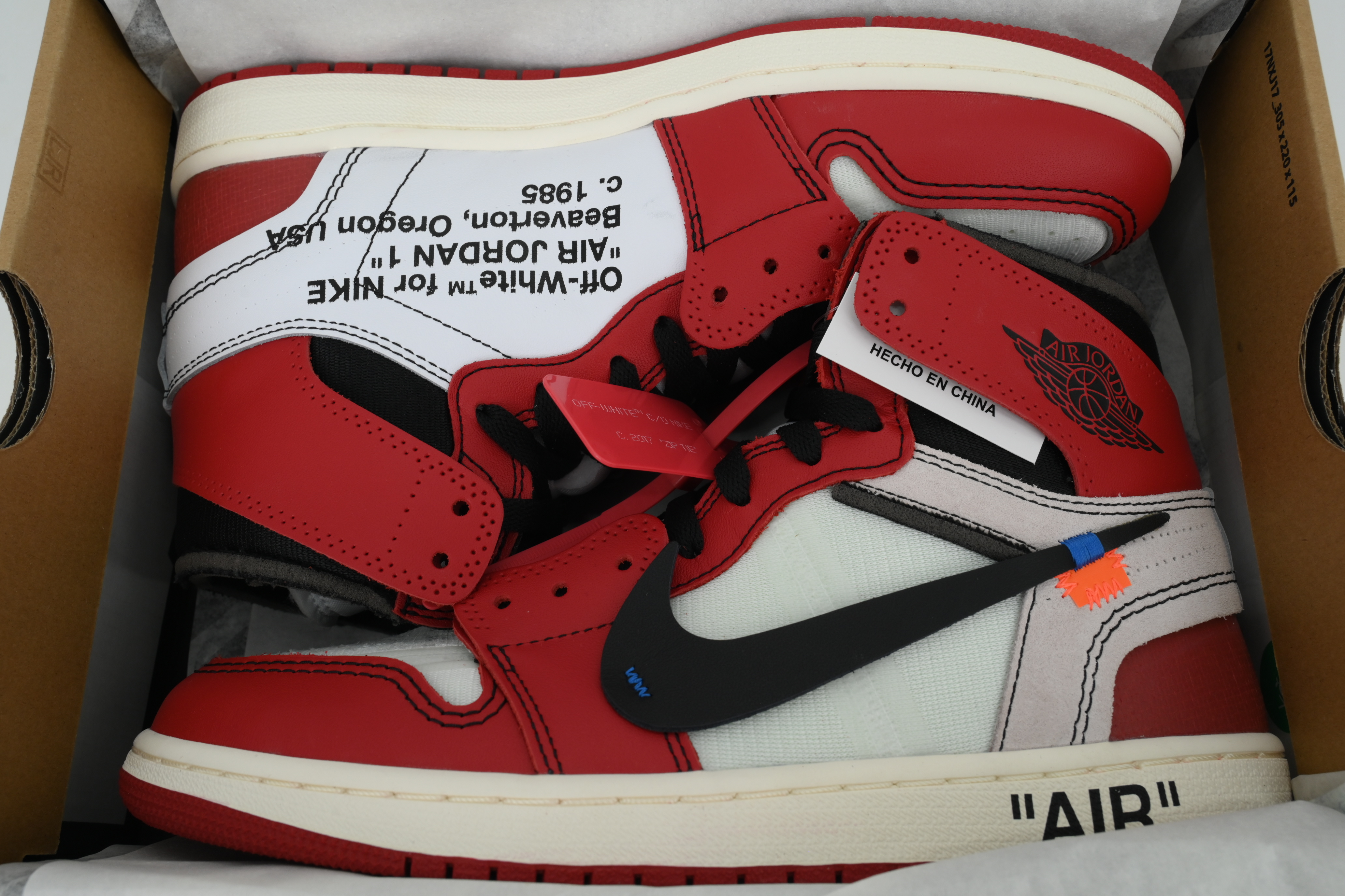 OFF-WHITE x Air Jordan 1 High OG 10X“Chicago” AA3834-101