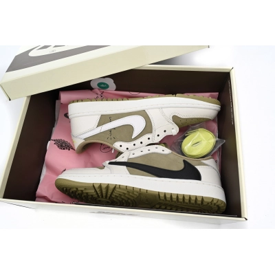 Travis Scott x Air Jordan 1 Low Black, White, Green FZ3124-200 02