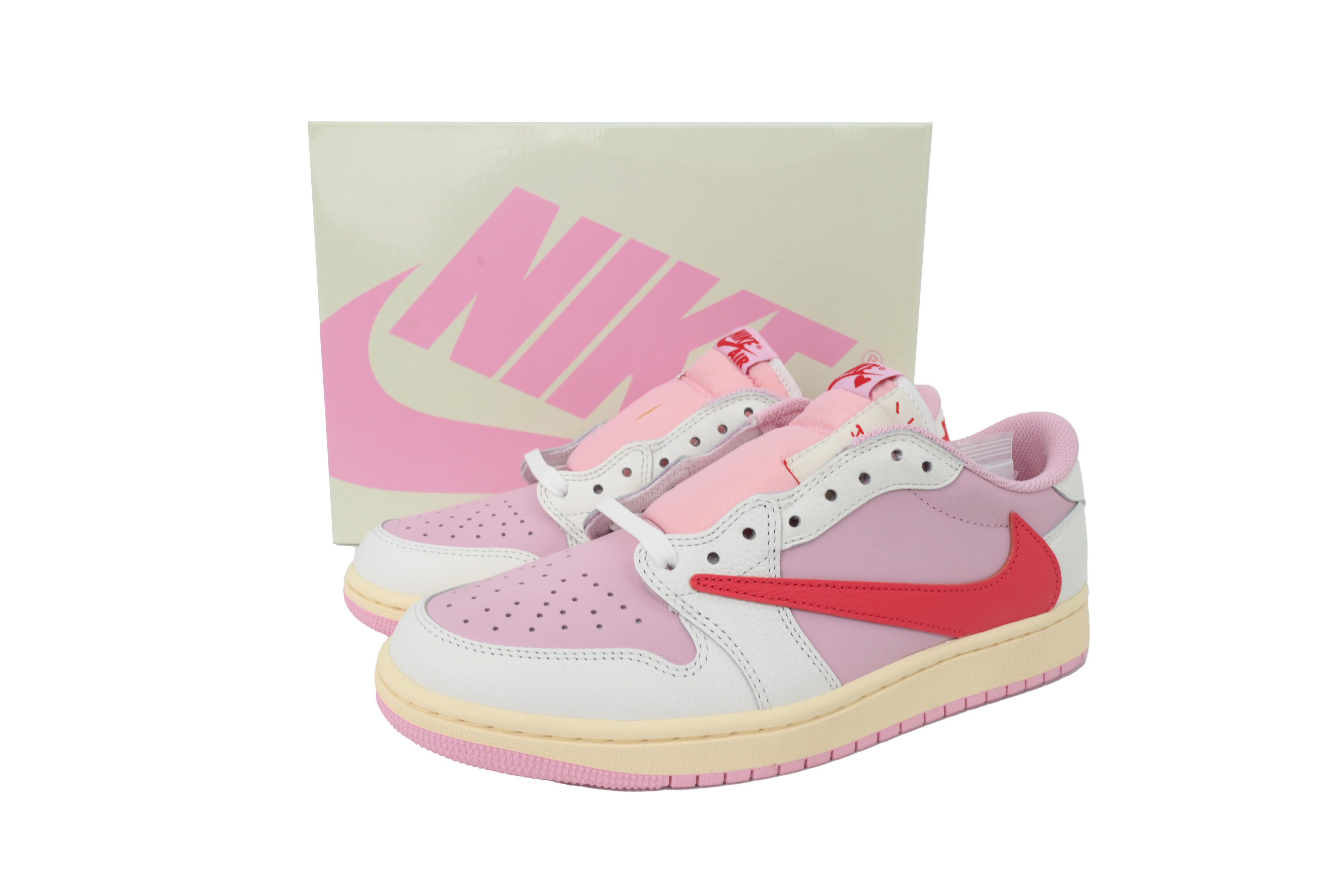 Travis Scott x Air Jordan 1 Low Hot Powder Pouring IQ7604-101