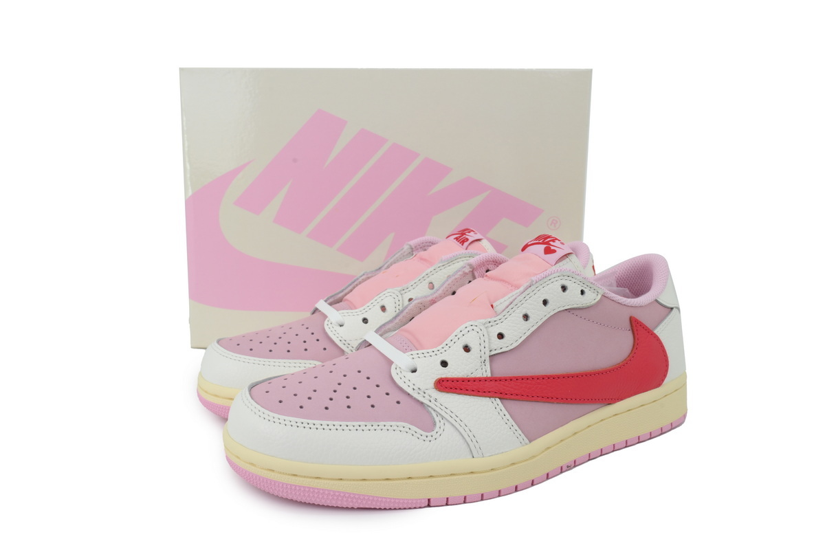 Travis Scott x Air Jordan 1 Low Rice Noodles Barb IQ7604-101