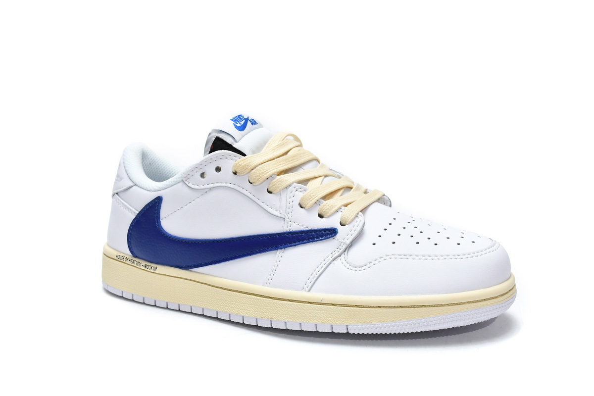 Travis Scott x Air Jordan 1 Low White Blue DH68369-186