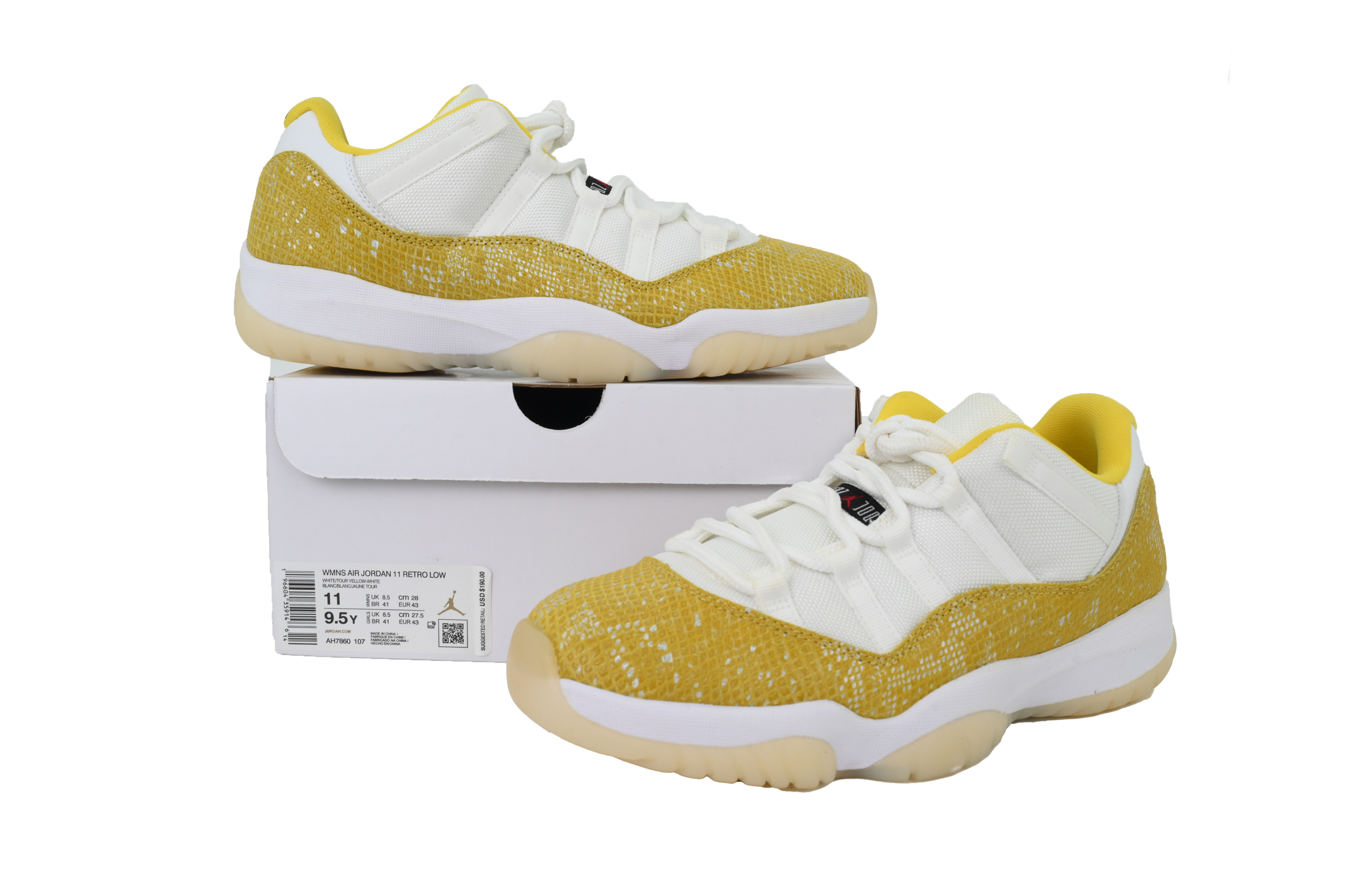 Air Jordan 11 Retro Low WMNS “Yellow Snakeskin AH7860-107