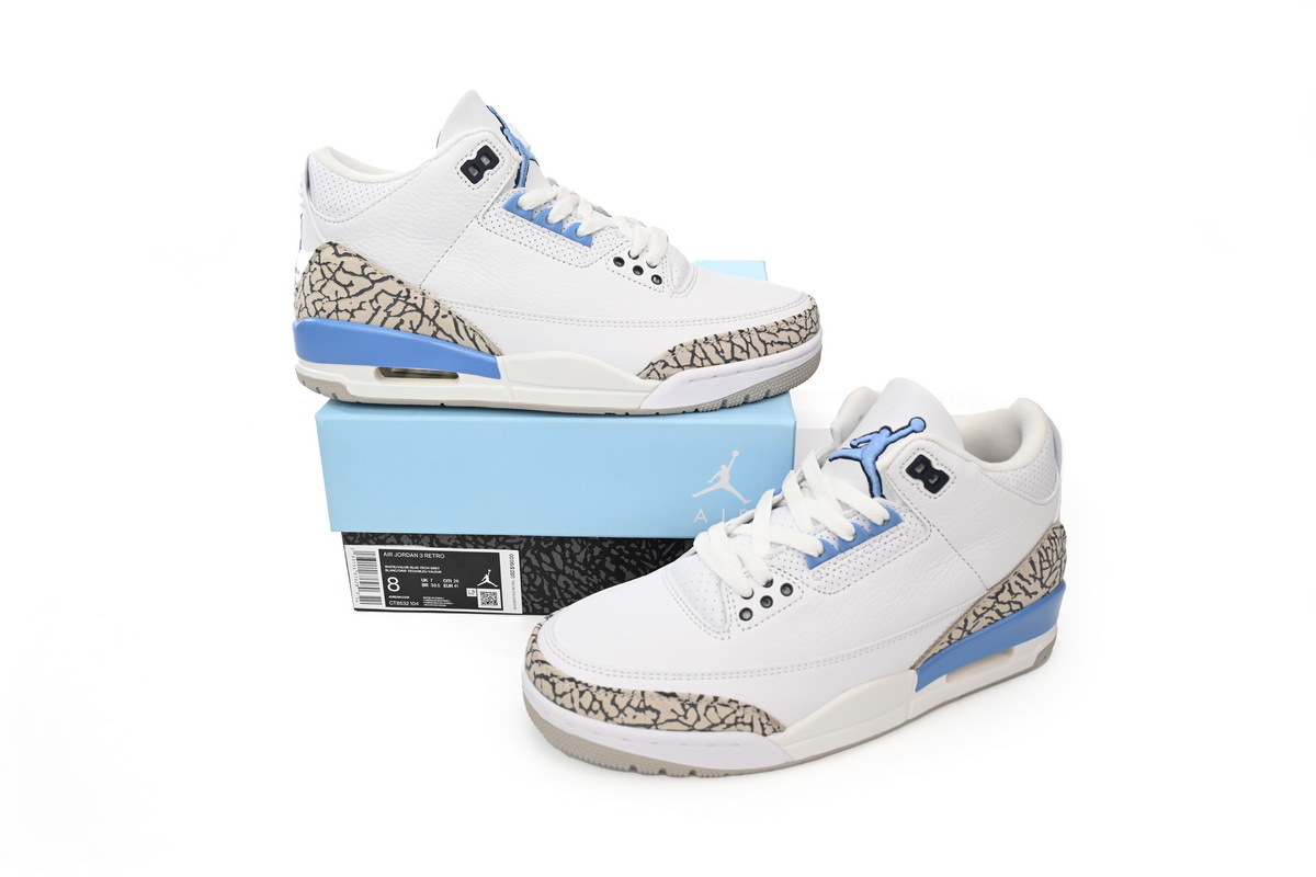 Air Jordan 3 Retro UNC CT8532-104