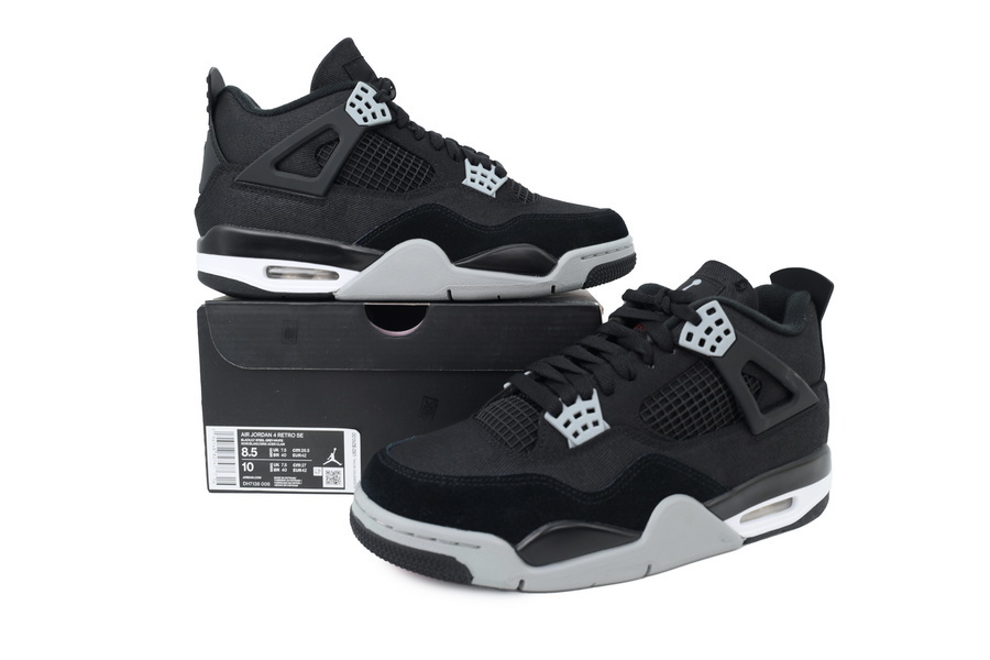 Air Jordan 4 Retro Black Canvas DH7138-006