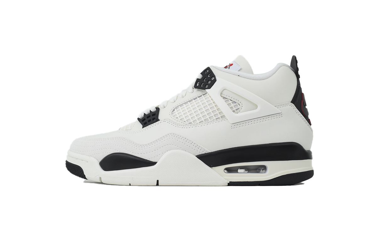 Air Jordan 4 Retro White Black And Red IM4002-100