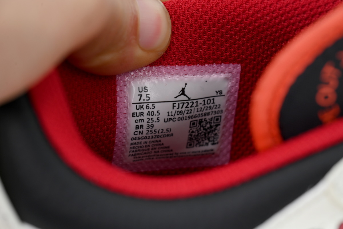 Air Jordan AJ312 White Black Red FJ7221-101