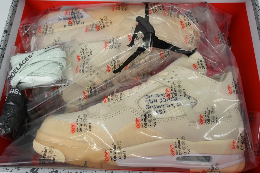 OFF White x Air Jordan 4 Sail CV9388-100