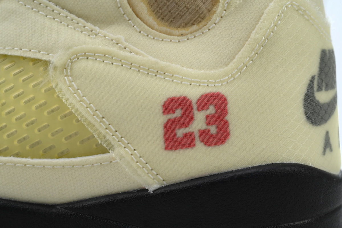 OFF-WHITE x Air Jordan 5 “Sail” DH8565-100