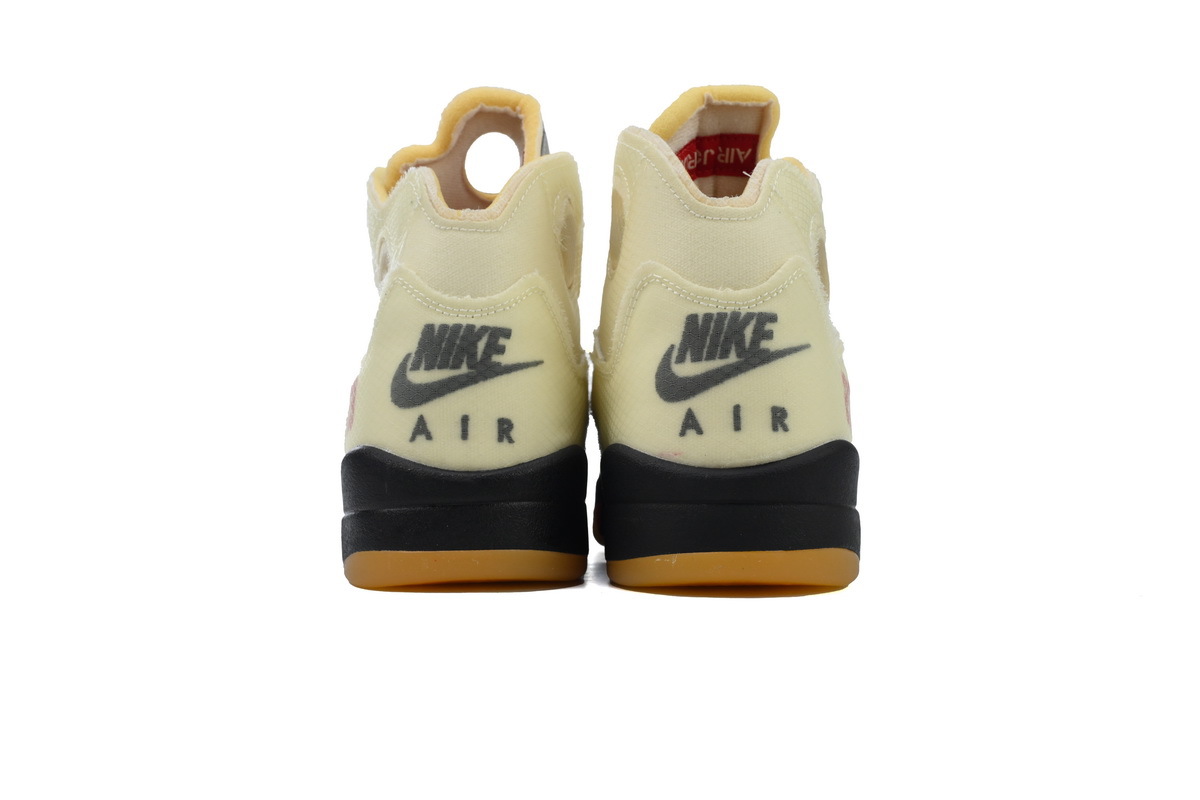OFF-WHITE x Air Jordan 5 “Sail” DH8565-100
