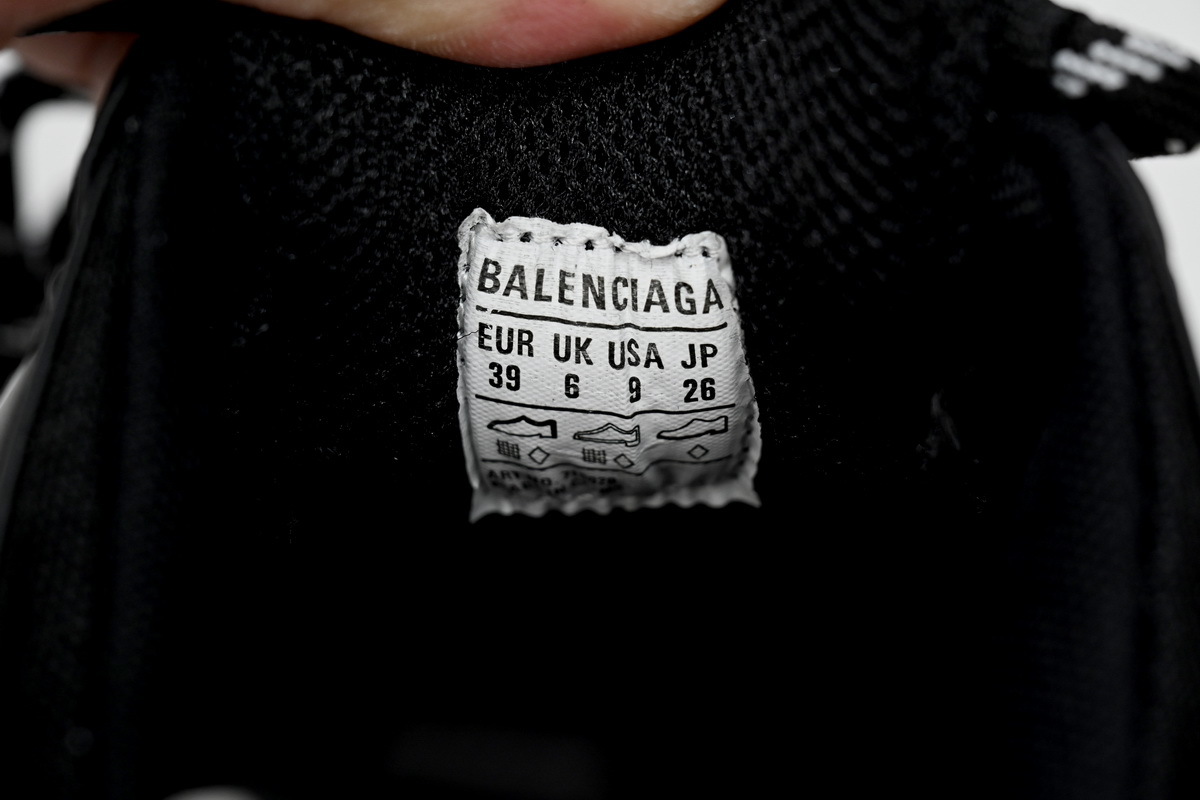 adidas x Balenciaga Triple S Black And White Bars 712764 W2ZB2 1090
