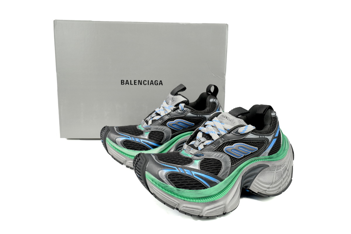 Balenciaga 10XL Black Blue Green 784342 W2MV2 1143
