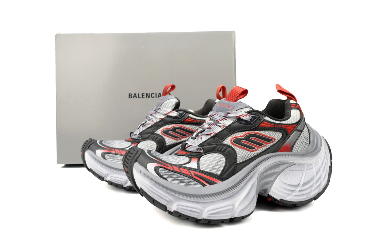 Balenciaga 10XL White Gray Black Grey Black Red 784342 W2MV2 0311